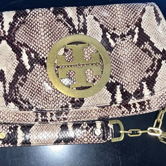 Tory Burch Bombe Reva Clutch in Snakeskin - Limited Edition! - Picture 4 of 4